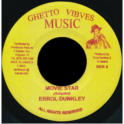 Errol Dunkley Movie Star USED VINYL 7INCH 45 RPM SINGLE REISSUE