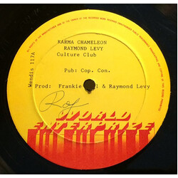 Raymond Levy / Franklyn "Bubbler" Waul / Kalabash Twins Karma Chameleon / Red, Gold & Green USED VINYL 12INCH 45 RPM