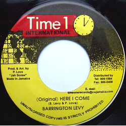 Barrington Levy Here I Come USED VINYL 7INCH REPRESS