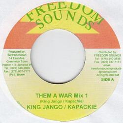 King Django / Kapachie Them A War Mix 1 / Them A War Mix 2 USED VINYL 7INCH