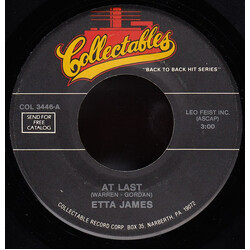Etta James At Last / My Dearest Darling USED VINYL 7INCH SINGLE 45 RPM