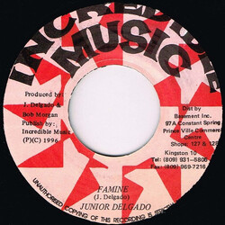 Junior Delgado Famine USED VINYL 7INCH 45 RPM