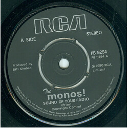 The Monos! Sound Of Your Radio USED VINYL 7INCH 45 RPM SINGLE