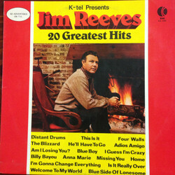 Jim Reeves Jim Reeves 20 Greatest Hits Vinyl LP USED