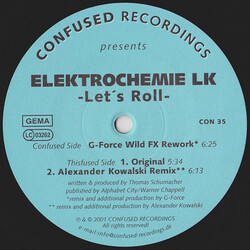 Elektrochemie LK Let's Roll USED VINYL 12INCH 33 S RPM