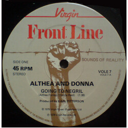 Althea & Donna Going To Negril USED VINYL 12INCH 45 RPM STEREO