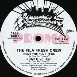 Fila Fresh Crew Dunk The Funk USED VINYL 12INCH 33 S RPM PROMO
