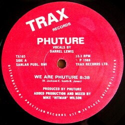 Phuture We Are Phuture USED VINYL 12INCH 33 S RPM