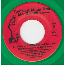 Dr. Seuss You're A Mean One, Mr. Grinch USED VINYL 7INCH 45 RPM