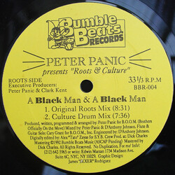 Peter Panic / Roots & Culture A Black Man & A Black Man USED VINYL 12INCH 33 S RPM