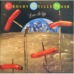 Crosby, Stills & Nash Live It Up Vinyl LP USED