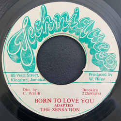 The Sensations / Techniques All Stars Born To Love You / Born To Love Version USED VINYL 7INCH 45 RPM REISSUE