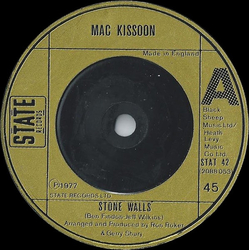 Mac Kissoon Stone Walls Vinyl 7" USED