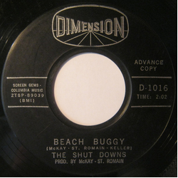 The Shut Downs Beach Buggy / Four In The Floor Vinyl 7" USED