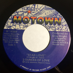 Three Ounces Of Love Star Love Vinyl 7" USED