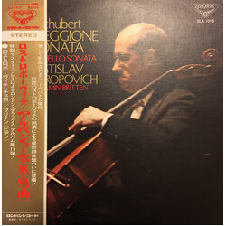 Franz Schubert / Frank Bridge / Mstislav Rostropovich / Benjamin Britten Sonata For Arpeggione And Piano / Sonata For Cello And Piano Vinyl LP USED