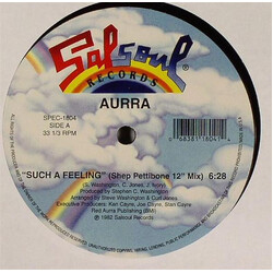 Aurra Such A Feeling USED VINYL 12INCH 33 S RPM REISSUE