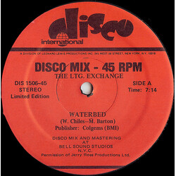LTG Exchange Waterbed USED VINYL 12INCH 45 RPM LIMITED EDITION