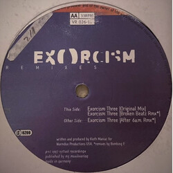 Exorcism Remixes USED VINYL 12INCH