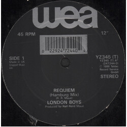 London Boys Requiem USED VINYL 12INCH 45 RPM SINGLE STEREO