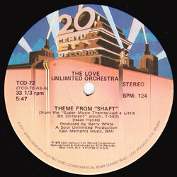 Love Unlimited Orchestra Theme From "Shaft" USED VINYL 12INCH 33 S RPM SINGLE