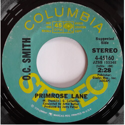 OC Smith Primrose Lane USED VINYL 7INCH 45 RPM SINGLE PROMO STYRENE STEREO