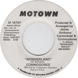 Commodores Wonderland USED VINYL 7INCH 45 RPM SINGLE PROMO