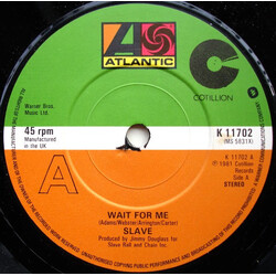 Slave Wait For Me USED VINYL 7INCH 45 RPM STEREO