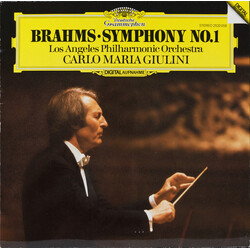 Johannes Brahms / Carlo Maria Giulini / Los Angeles Philharmonic Orchestra Symphony No. 1 Vinyl LP USED