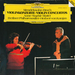 Felix Mendelssohn-Bartholdy / Max Bruch / Anne-Sophie Mutter / Berliner Philharmoniker / Herbert von Karajan Violinkonzerte Vinyl LP USED