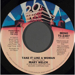 Mary Welch Take It Like A Woman USED VINYL 7INCH 45 RPM PROMO STEREO MONO