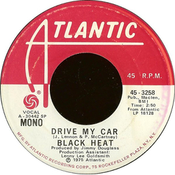 Black Heat Drive My Car Vinyl 7" USED