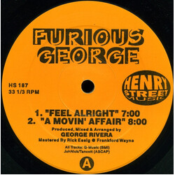 Furious George Feel Alright USED VINYL 12INCH 33 S RPM