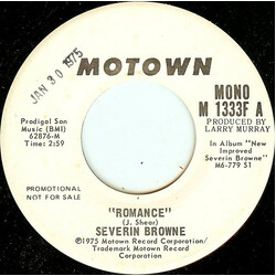 Severin Browne Romance USED VINYL 7INCH 45 RPM PROMO STEREO MONO