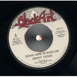 Brent Dowe Down Here In Babylon USED VINYL 7INCH 45 RPM REISSUE