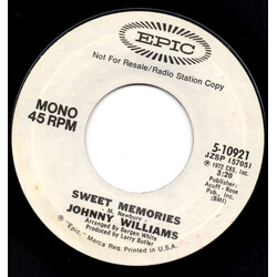 Johnny Williams (10) Sweet Memories USED VINYL 7INCH 45 RPM PROMO STEREO MONO