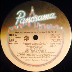 Frank Hooker & Positive People Ooh Suga Wooga USED VINYL 12INCH 33 S RPM PROMO