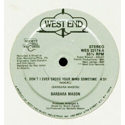 Barbara Mason Don't I Ever Cross Your Mind Sometime USED VINYL 12INCH 33 S RPM