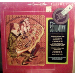 Robert Schumann / Kammerorchester Des Saarländischen Rundfunks, Saarbrücken / Karl Ristenpart Konzertstück Op. 86 And 92 Vinyl LP USED