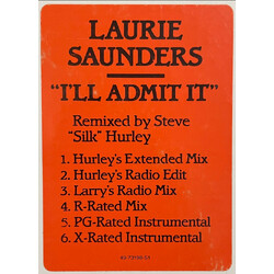 Laurie Saunders I'll Admit It USED VINYL 12INCH MAXI-SINGLE