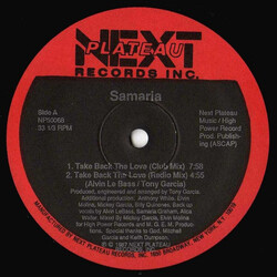 Samaria Take Back The Love USED VINYL 12INCH 33 S RPM