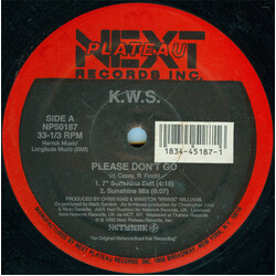 K.W.S. Please Don't Go USED VINYL 12INCH 33 S RPM