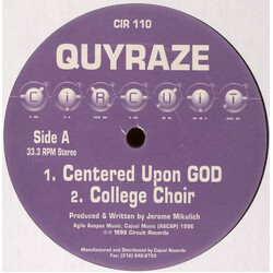 Quyraze Centered Upon GOD USED VINYL 12INCH 33 S RPM