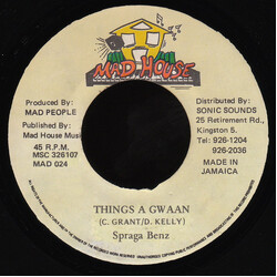 Spragga Benz Things A Gwaan USED VINYL 7INCH 45 RPM SINGLE