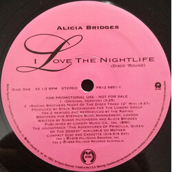 Alicia Bridges I Love The Nightlife (Disco 'Round) USED VINYL 12INCH PROMO