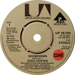 Odia Coates Showdown USED VINYL 7INCH SINGLE 45 RPM