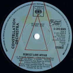 Constellation Orchestra Perfect Love Affair USED VINYL 7INCH SINGLE PROMO