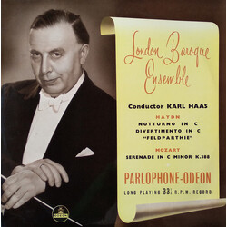 Joseph Haydn / Wolfgang Amadeus Mozart / Karl Haas / London Baroque Ensemble Haydn: Notturno In C (1792) , Divertimento In C (Feldparthie) (1761) / Mo