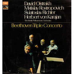 Ludwig van Beethoven / Berliner Philharmoniker / David Oistrach / Mstislav Rostropovich / Sviatoslav Richter / Herbert von Karajan Triple Concerto Vin