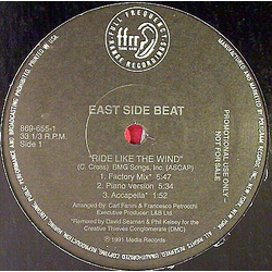 East Side Beat Ride Like The Wind Vinyl 12" USED